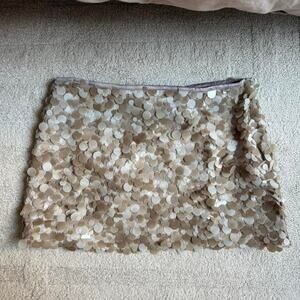 Champagne sequin skirt